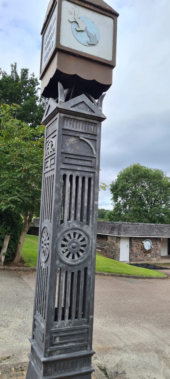 Clock tower after blasting